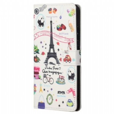 Læder Cover Samsung Galaxy S23 5G Jeg Elsker Paris