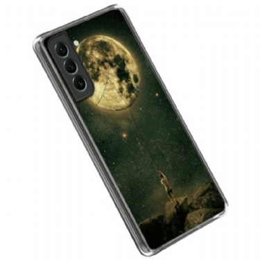 Mobilcover Samsung Galaxy S23 5G Fleksibel Manden I Månen