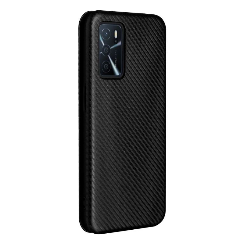 Flip Cover Oppo A16 / A16s Carbon Fiber Læder