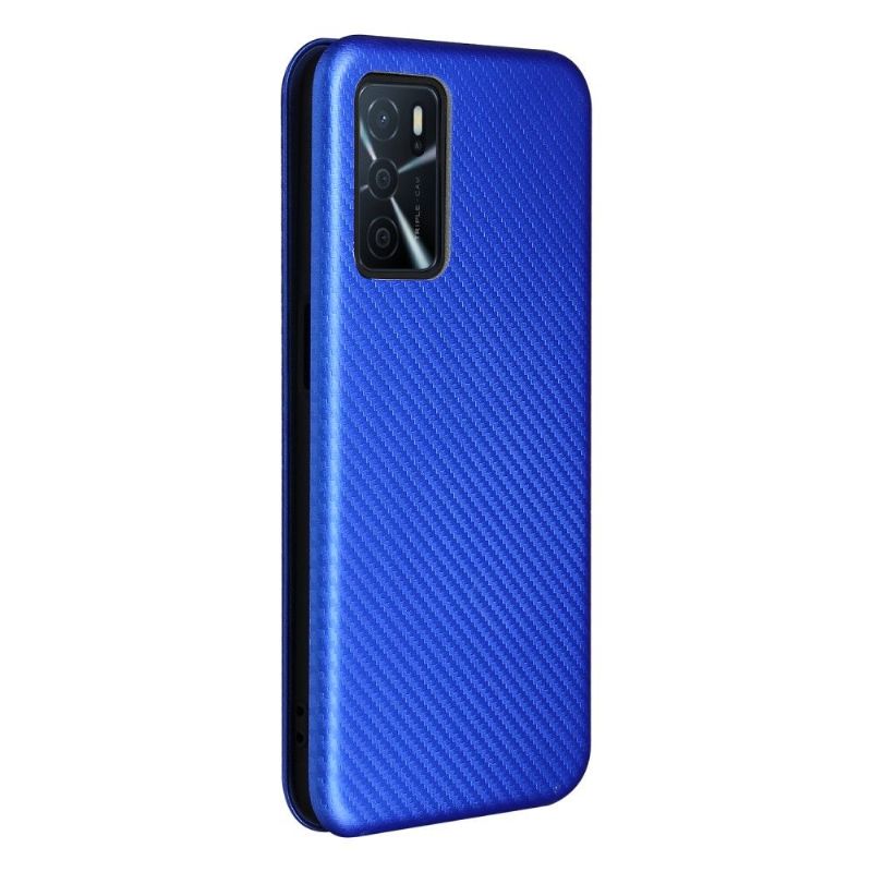 Flip Cover Oppo A16 / A16s Carbon Fiber Læder