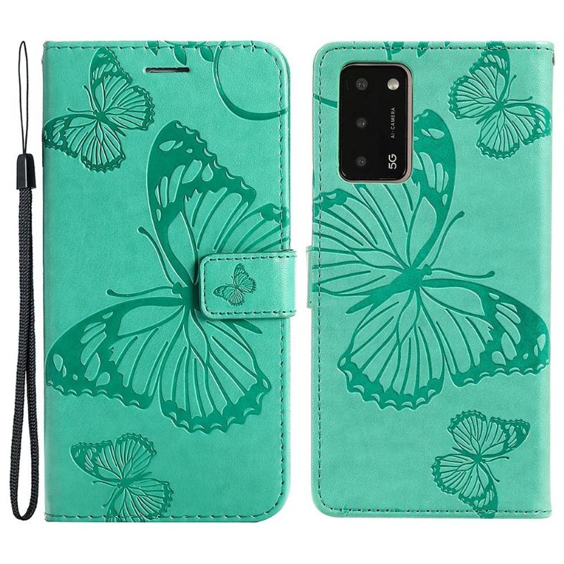 Flip Cover Oppo A16 / A16s Supportfunktion Sommerfugle