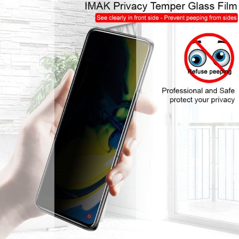 Samsung Galaxy A80 - Skærmbeskytter I Hærdet Glas Og Privatlivsfilter