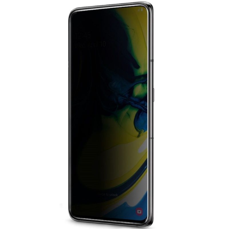 Samsung Galaxy A80 - Skærmbeskytter I Hærdet Glas Og Privatlivsfilter