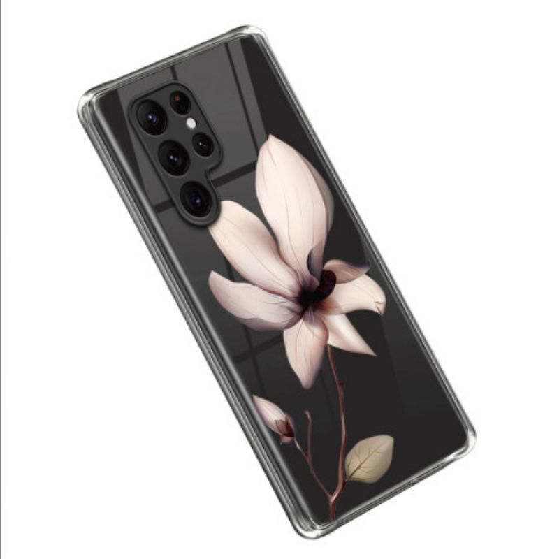 Cover Samsung Galaxy S23 Ultra 5G Lyserød Blomst