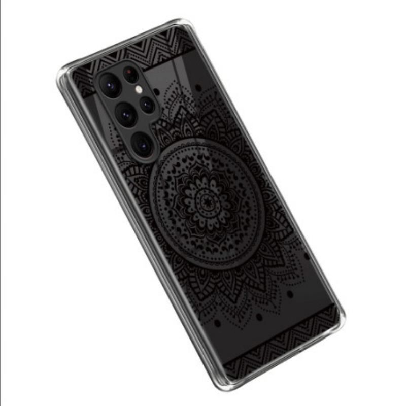 Cover Samsung Galaxy S23 Ultra 5G Sort Mandala