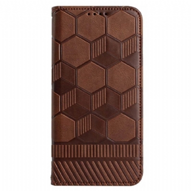 Flip Cover Samsung Galaxy S23 Ultra 5G Med Snor Strappy Fodboldstil