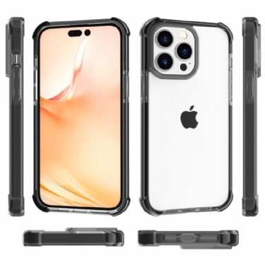 Cover iPhone 14 Pro Max Gennemsigtige Farvede Kanter