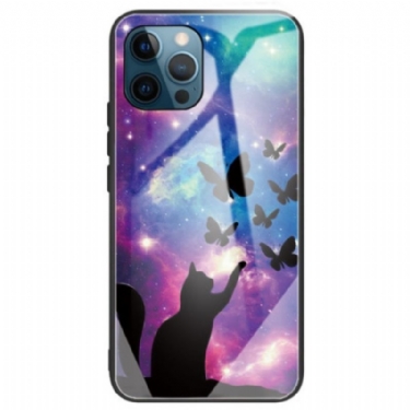 Cover iPhone 14 Pro Max Star Cat Hærdet Glas