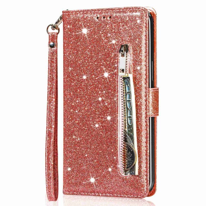 Flip Cover iPhone 14 Pro Max Punge Etui Glitter Tegnebog