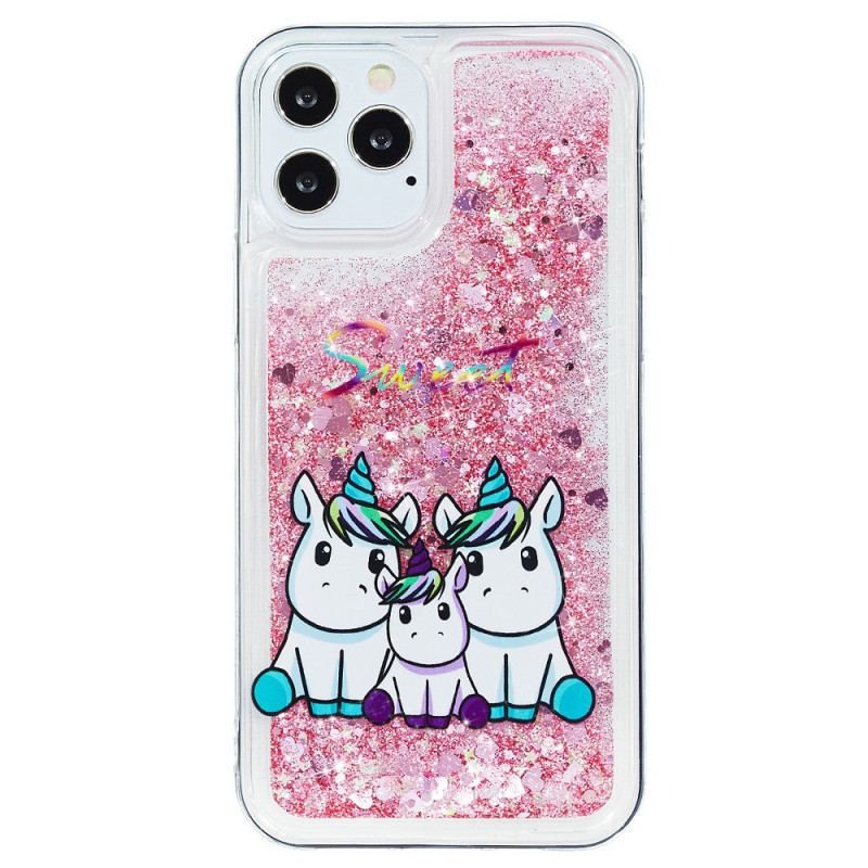 Cover iPhone 15 Pro Unicorn Glitter