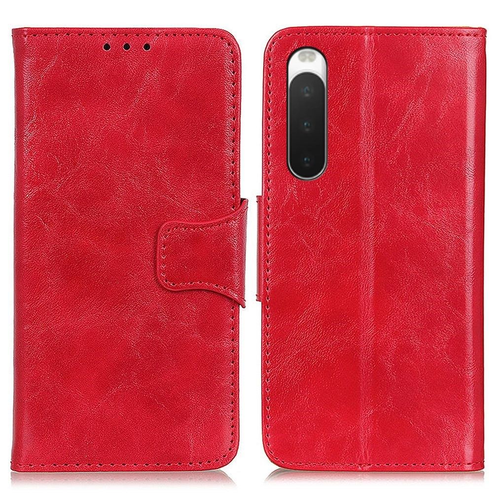 Etui Sony Xperia 10 IV Anti-fald Edouard Classic Imiteret Læder