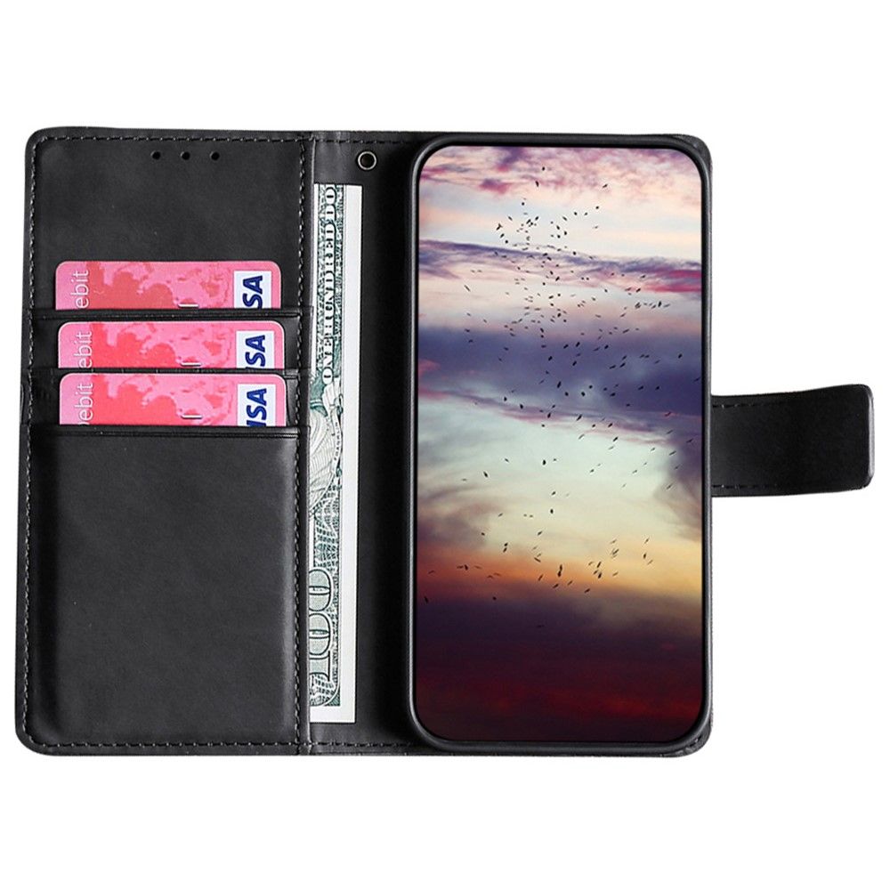 Flip Cover Sony Xperia 10 IV Ana Imiteret Læder Croco Skin Effect