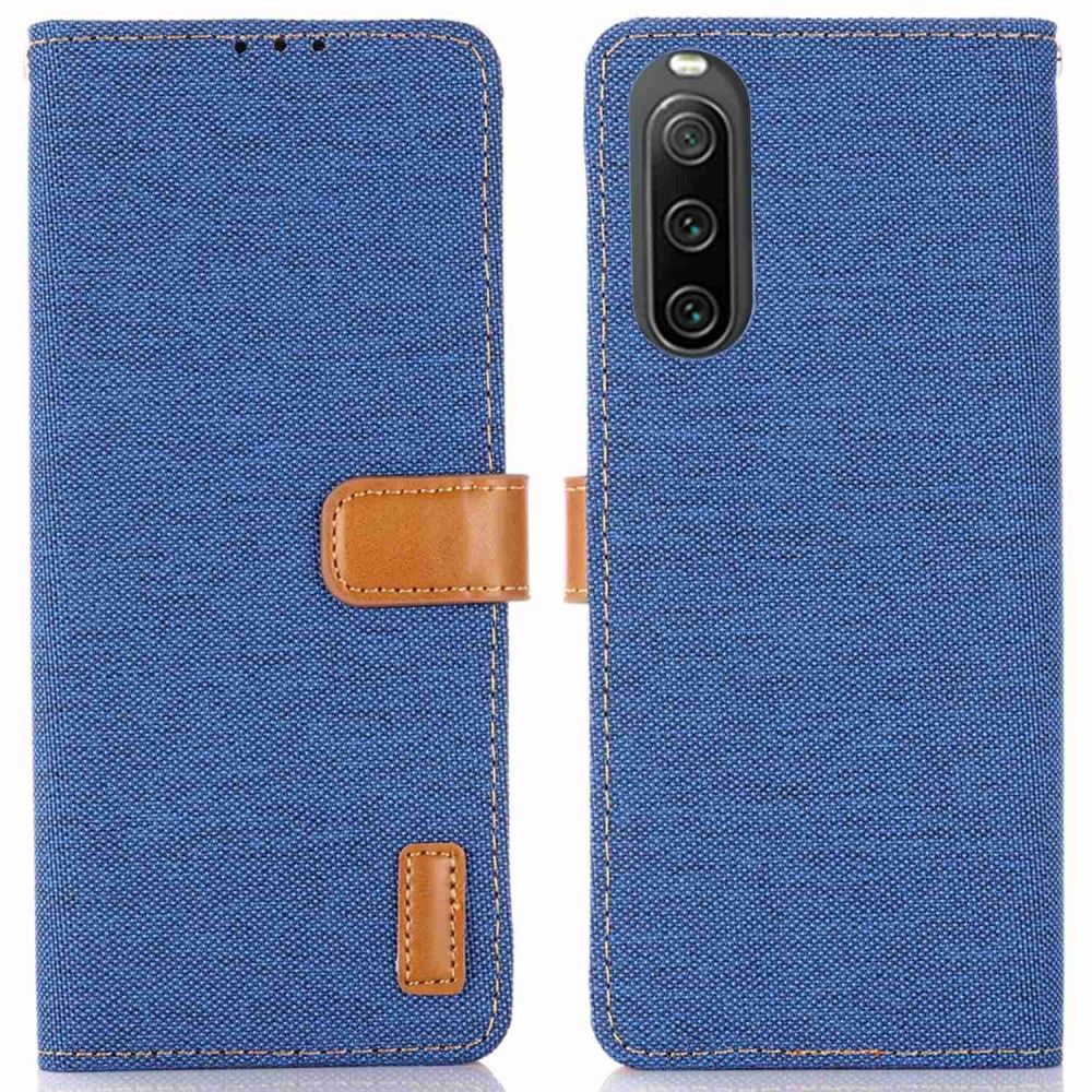 Flip Cover Sony Xperia 10 IV Lærredseffekt Oxford