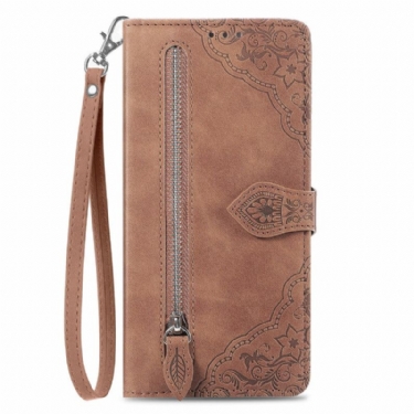 Læder Cover Google Pixel 9 Pro Telefon Etui Blonde Clutch Med Rem