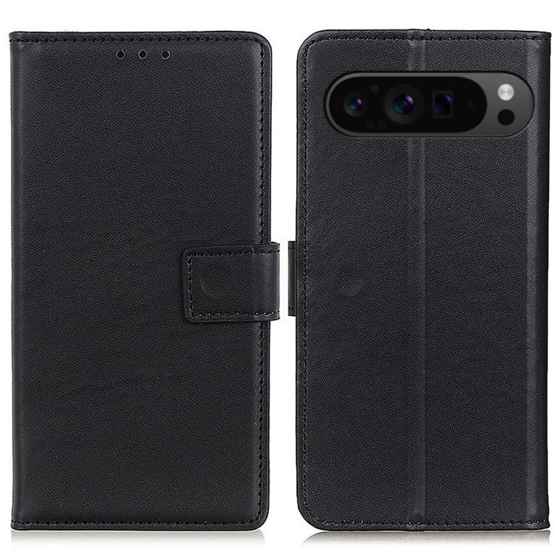 Læder Cover Google Pixel 9 Pro Telefon Etui Kunstlæder