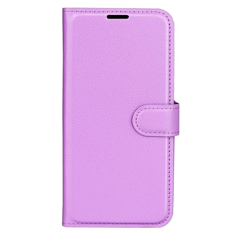 Flip Cover Realme C30 Klassisk Litchi Tekstur