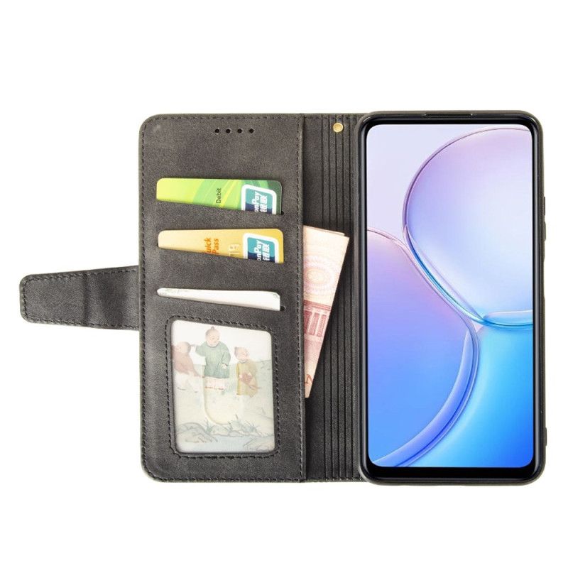 Flip Cover Samsung Galaxy M55 5g Idewei Lanière Linjer