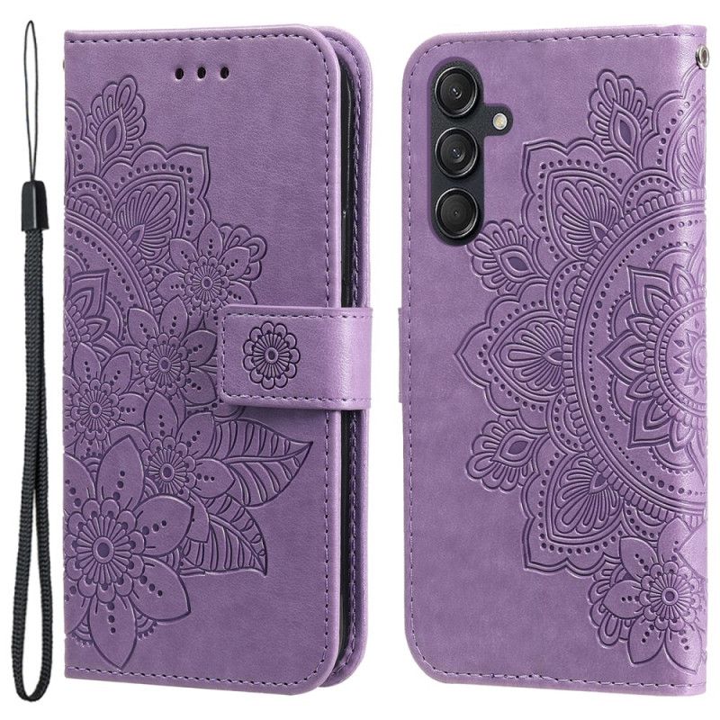 Flip Cover Samsung Galaxy M55 5g Mandala Print Med Rem