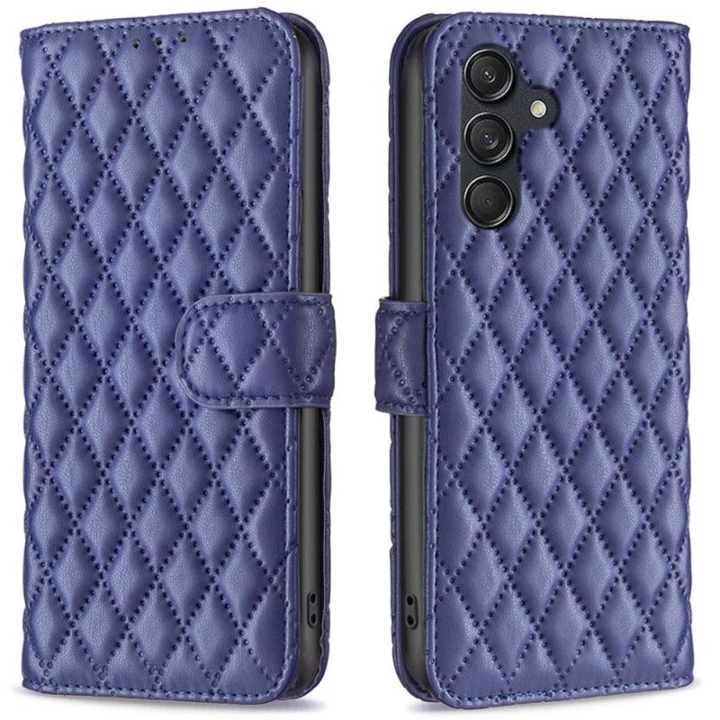 Læder Cover Samsung Galaxy M55 5g Telefon Etui Quiltet Binfen Farve