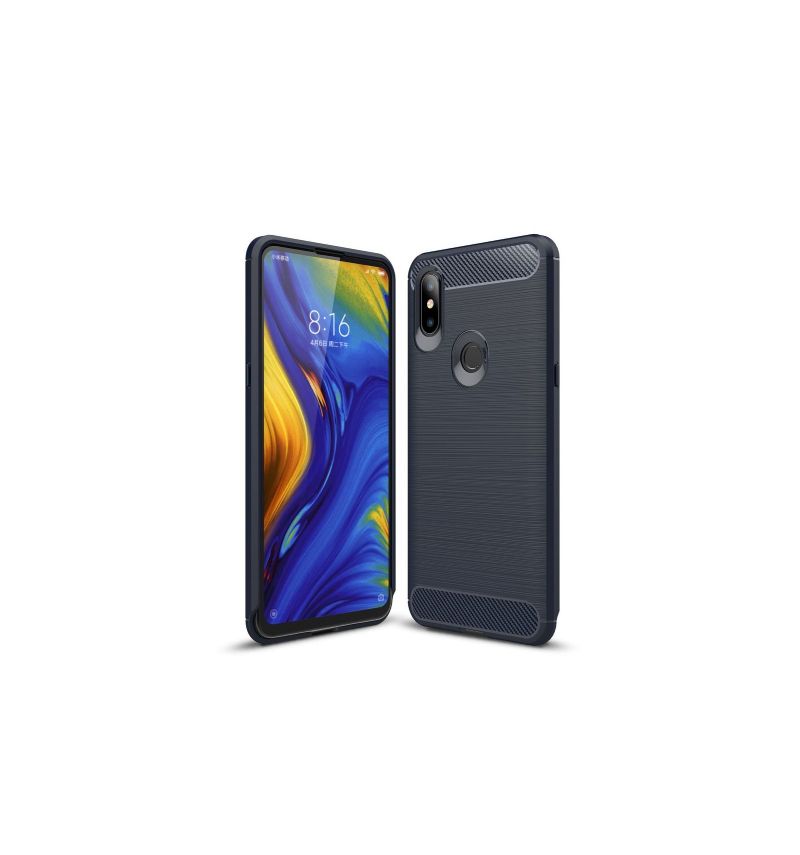 Cover Xiaomi Mi Mix 3 Carbon Børstet Gel