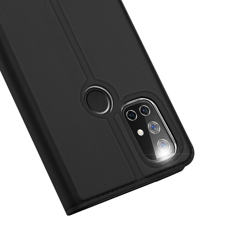 Flip Cover OnePlus Nord N10 Business Satin Effekt