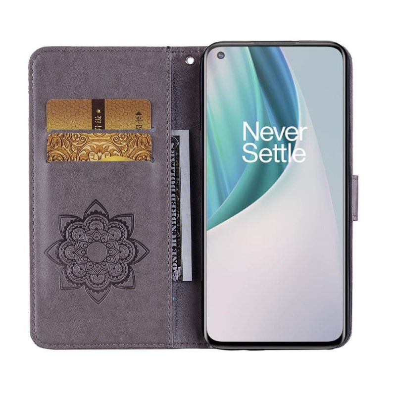 Flip Cover OnePlus Nord N10 Hemming Præget Ugle