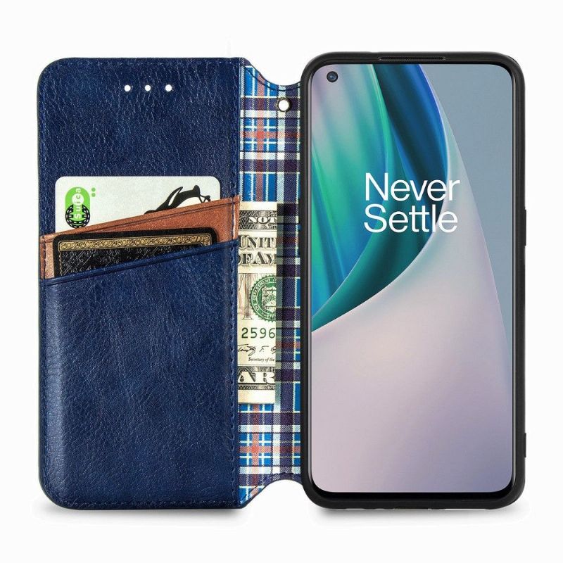 Flip Cover OnePlus Nord N10 Kub Design Kortholder