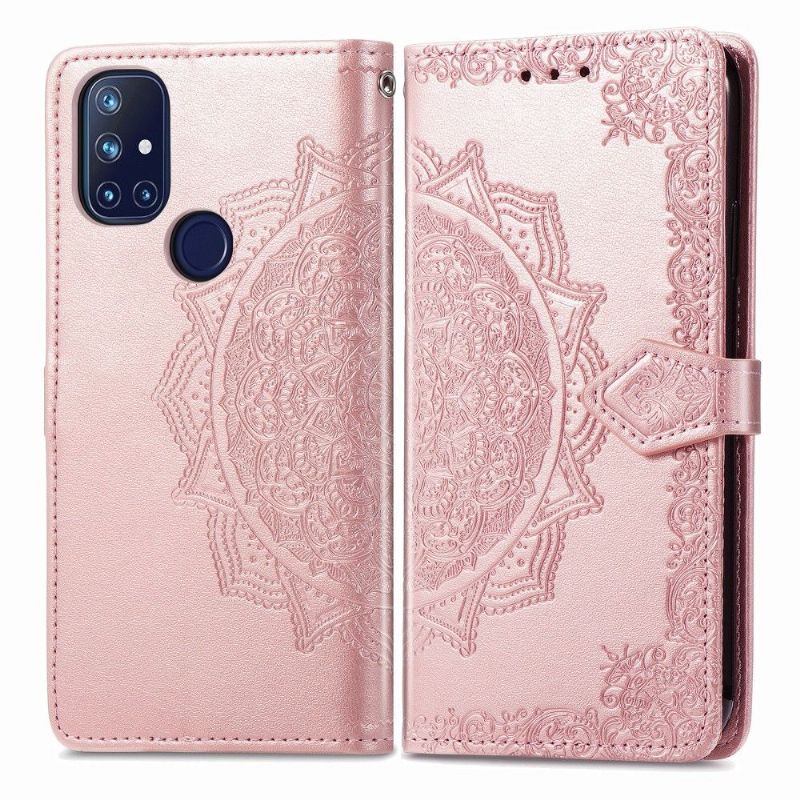 Flip Cover OnePlus Nord N10 Mandala Relief I Kunstlæder