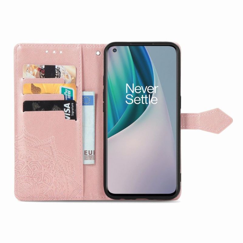 Flip Cover OnePlus Nord N10 Mandala Relief I Kunstlæder