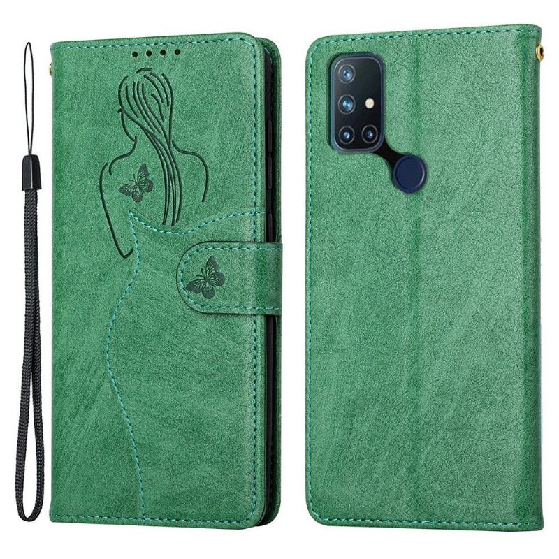 Flip Cover OnePlus Nord N10 Premium Illustration Pige