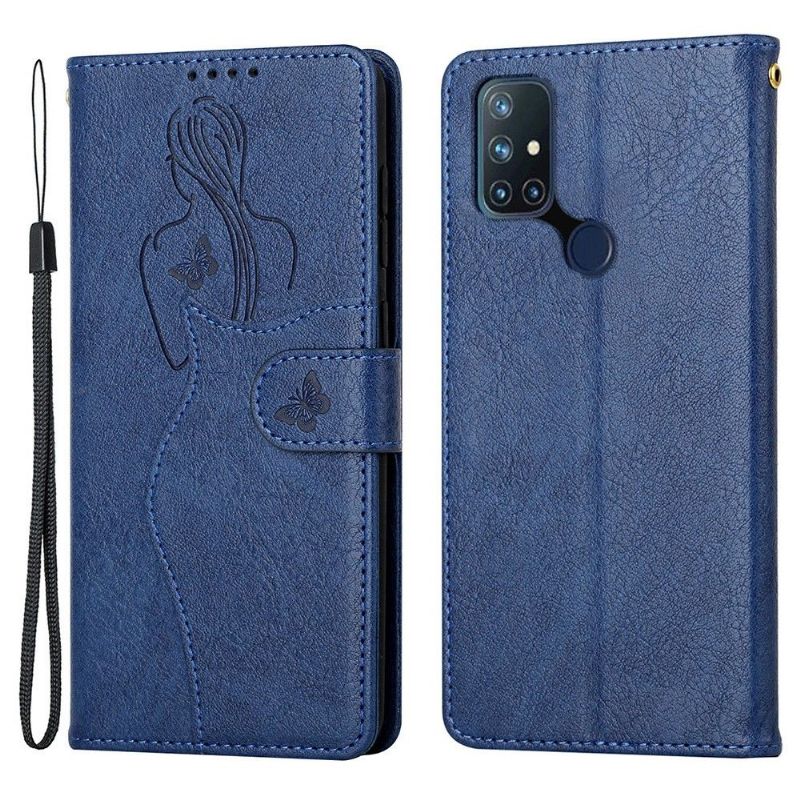 Flip Cover OnePlus Nord N10 Premium Illustration Pige