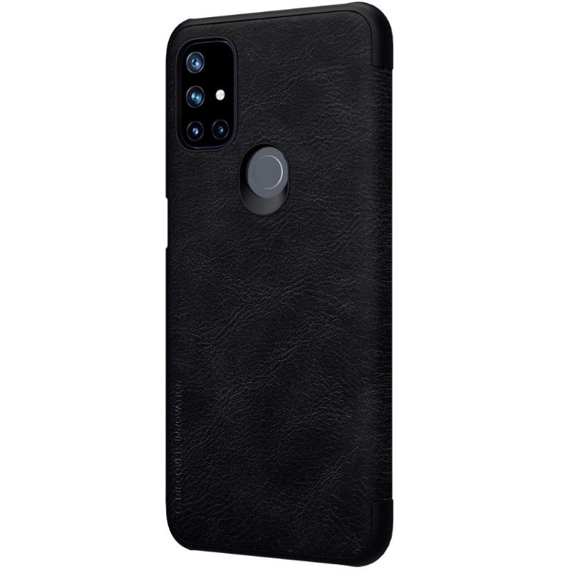 Flip Cover OnePlus Nord N10 Qin-serien Lædereffekt