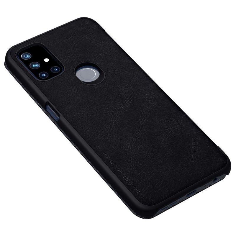 Flip Cover OnePlus Nord N10 Qin-serien Lædereffekt