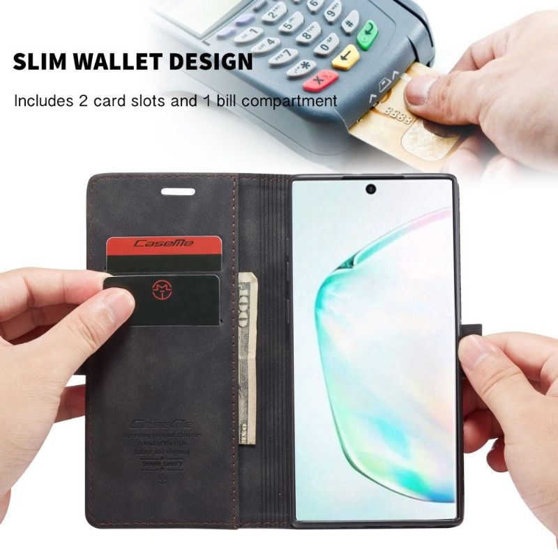 Flip Cover Samsung Galaxy Note 10+ / Note 10+ 5G Anti-fald Imiteret Læder Golias