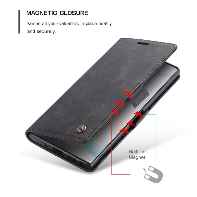 Flip Cover Samsung Galaxy Note 10+ / Note 10+ 5G Anti-fald Imiteret Læder Golias