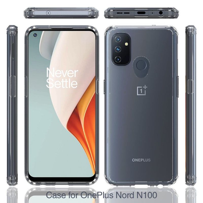 Mobilcover OnePlus Nord N100 Beskyttelsessæt Gennemsigtig