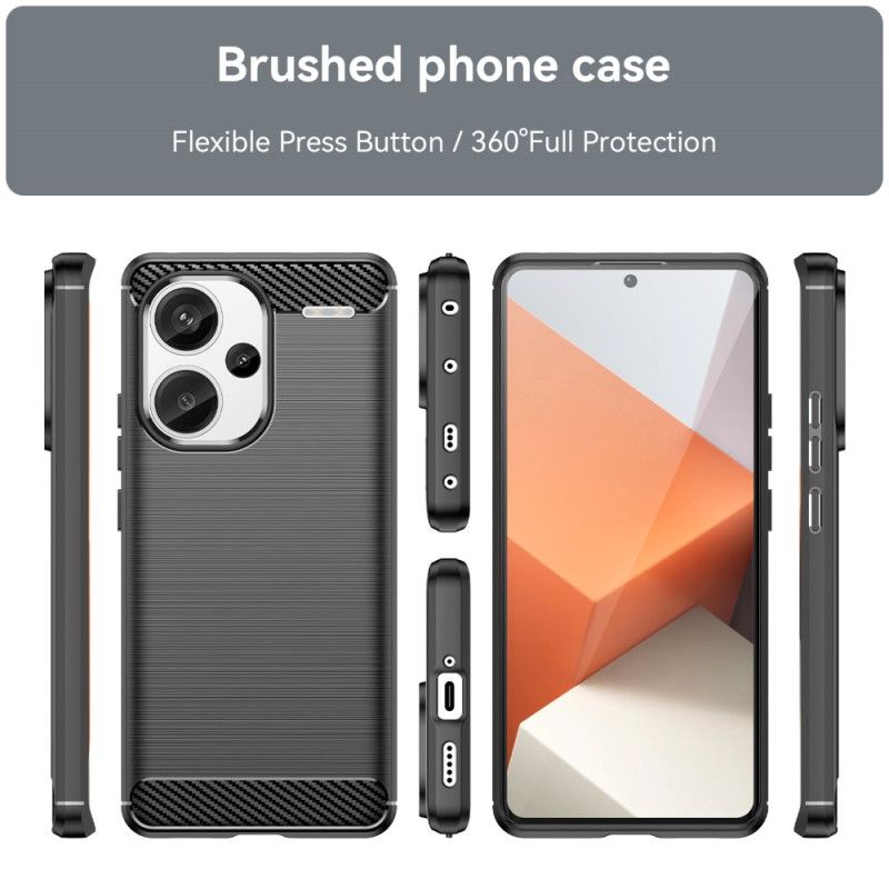 Cover Xiaomi Redmi Note 13 Pro Plus 5g Børstet Kulfiber