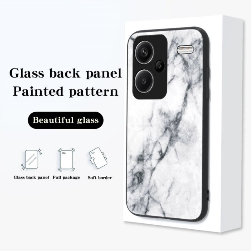 Cover Xiaomi Redmi Note 13 Pro Plus 5g Emerald Marmor Hærdet Glas