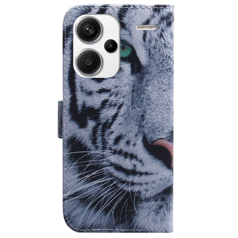 Flip Cover Til Xiaomi Redmi Note 13 Pro Plus 5g Hvid Tiger