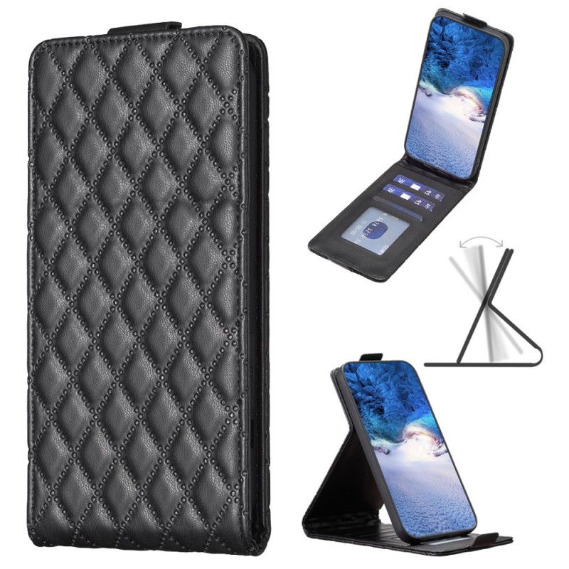 Flip Cover Xiaomi Redmi Note 13 Pro Plus 5g Quiltet Lodret Flap