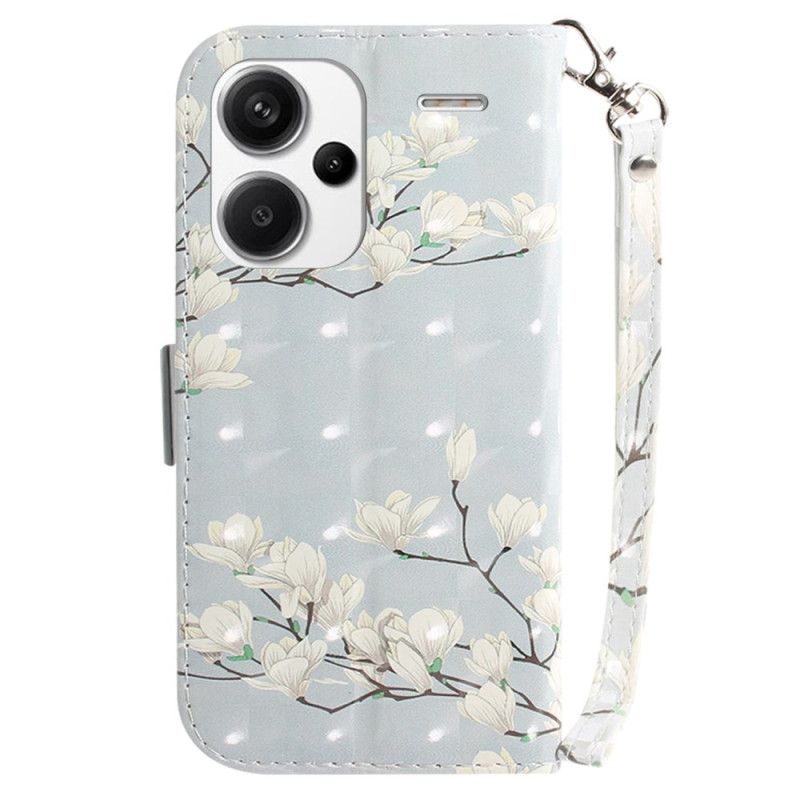 Flip Cover Xiaomi Redmi Note 13 Pro Plus 5g Stribede Magnoliaer