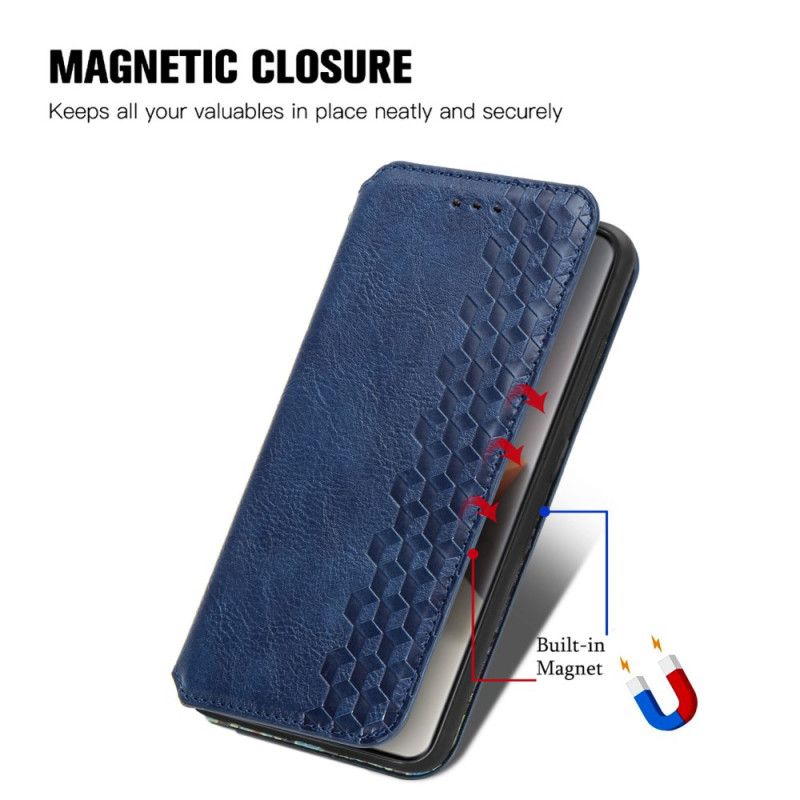 Flip Cover Xiaomi Redmi Note 13 Pro Plus 5g Vintage Diamantmønster