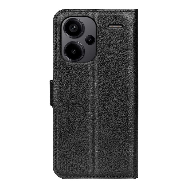 Læder Cover Xiaomi Redmi Note 13 Pro Plus 5g Telefon Etui Klassisk Litchi Imiteret Læder