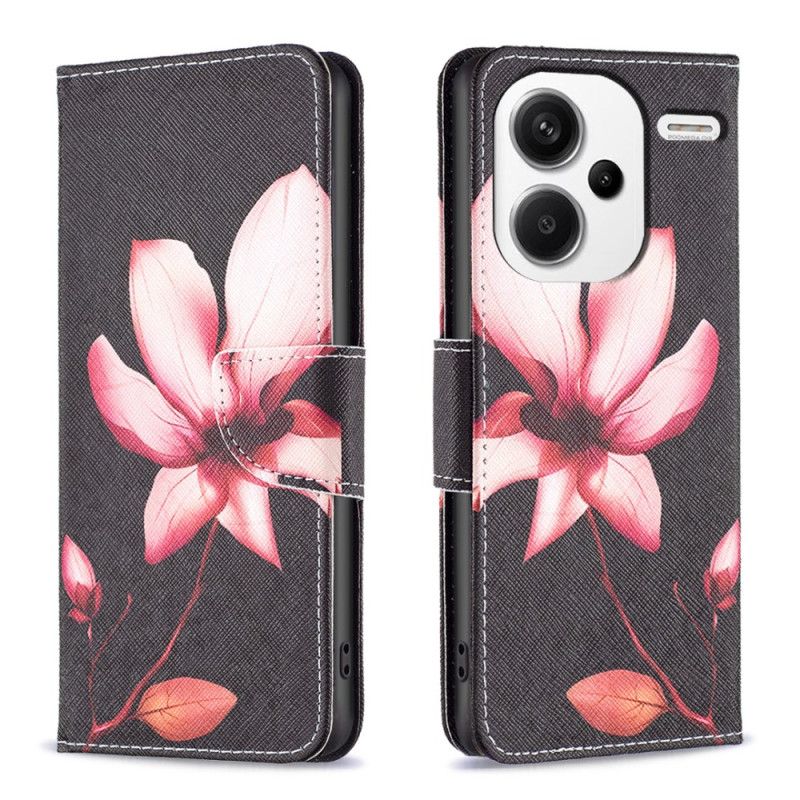 Læder Cover Xiaomi Redmi Note 13 Pro Plus 5g Telefon Etui Lotus