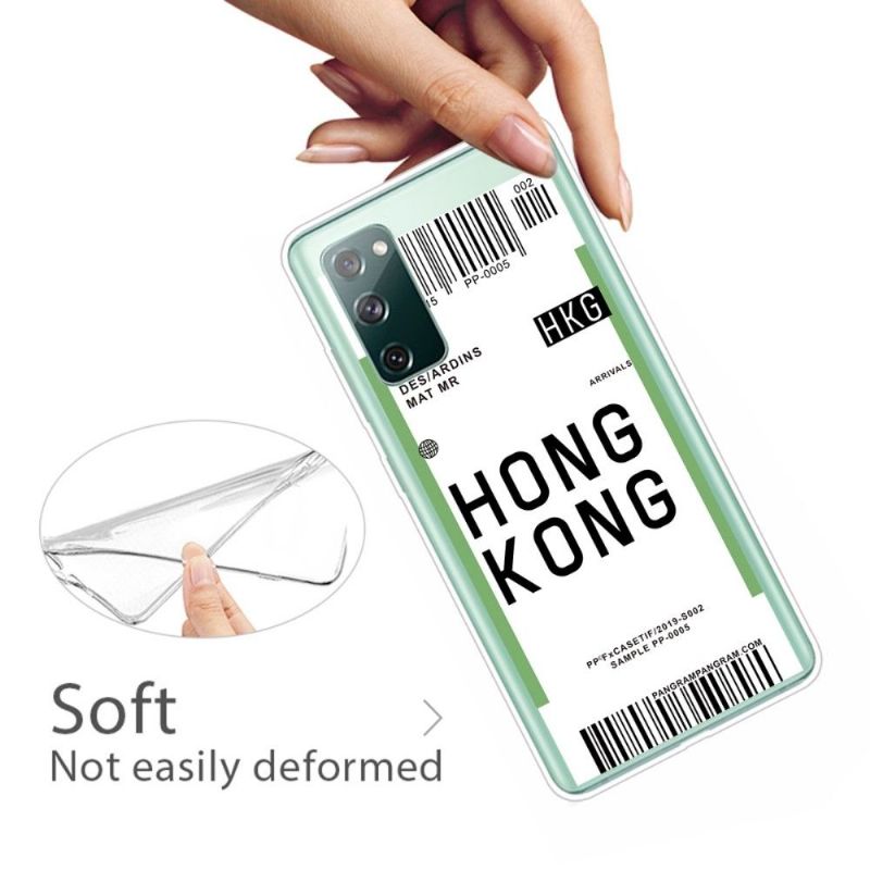 Cover Samsung Galaxy S20 FE Anti-fald Boardingkort 07 Hong Kong