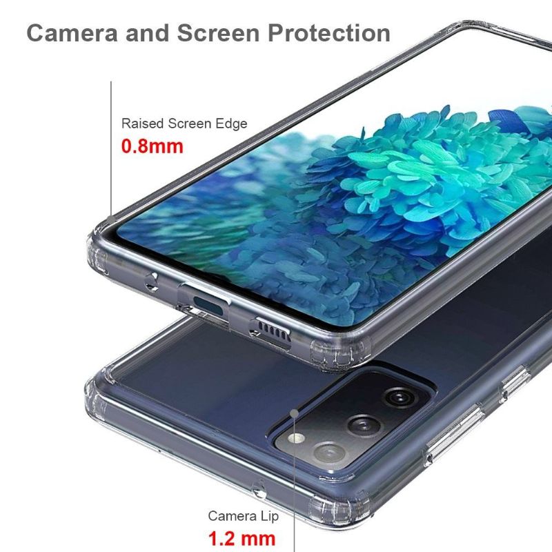 Cover Samsung Galaxy S20 FE Hemming Beskyttelsessæt Gennemsigtig
