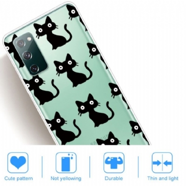 Cover Samsung Galaxy S20 FE Sorte Katte