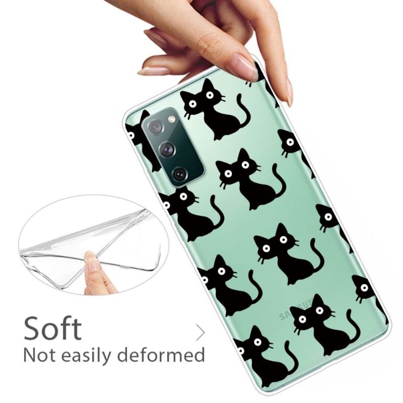 Cover Samsung Galaxy S20 FE Sorte Katte