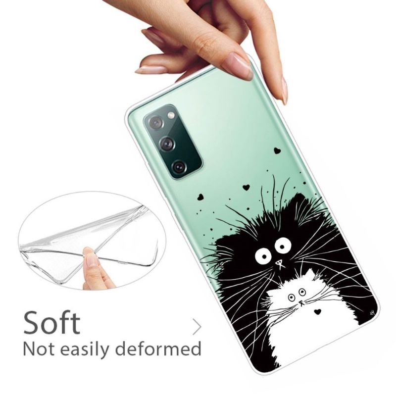 Cover Samsung Galaxy S20 FE Sorte Og Hvide Katte