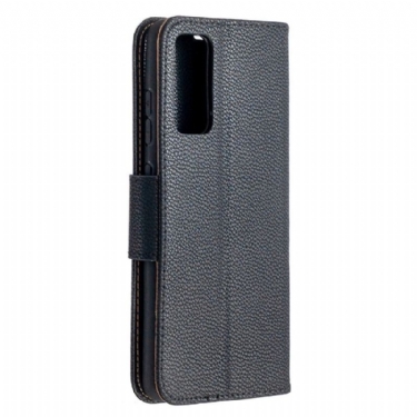 Etui Samsung Galaxy S20 FE Hemming Flip Cover Kornet Lædereffekt